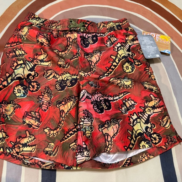 Cars On The Road Swim Trunks For Kids - Picture 3 of 6